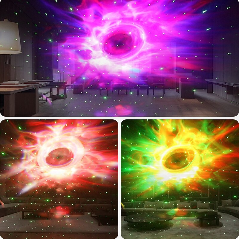 Astronaut Galaxy Projector Star Projector Rocket Night Light for Kids Room 360 Adjustable Magnetic Head with Remote APP Button Control Idea for Gift4