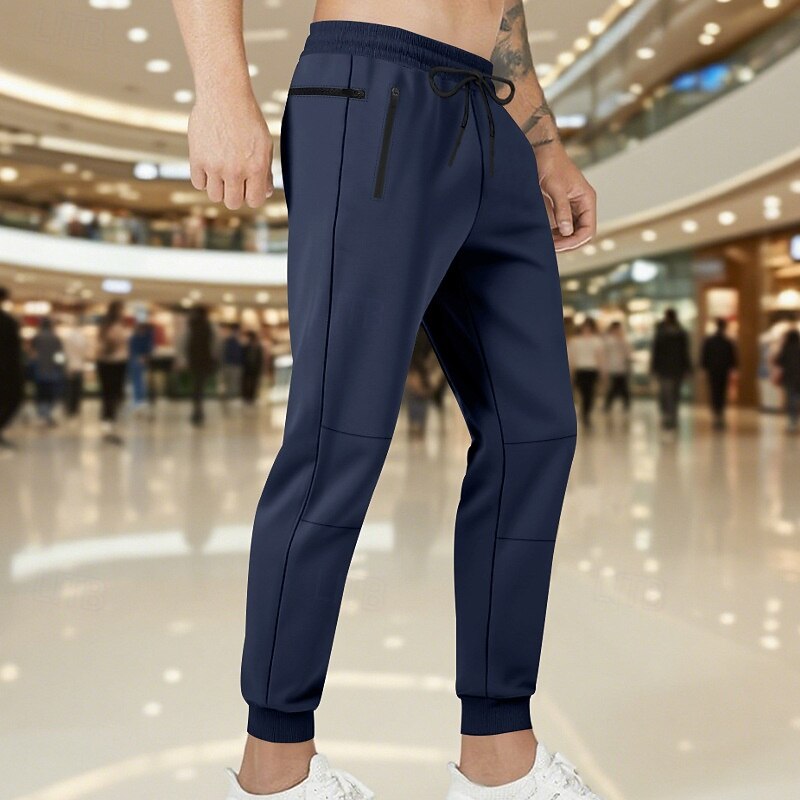 Men's Sweatpants Joggers Trousers Drawstring Pocket Elastic Waist Plain Comfort Sports Outdoor Daily Fashion Casual Black Army Green Micro-elastic4