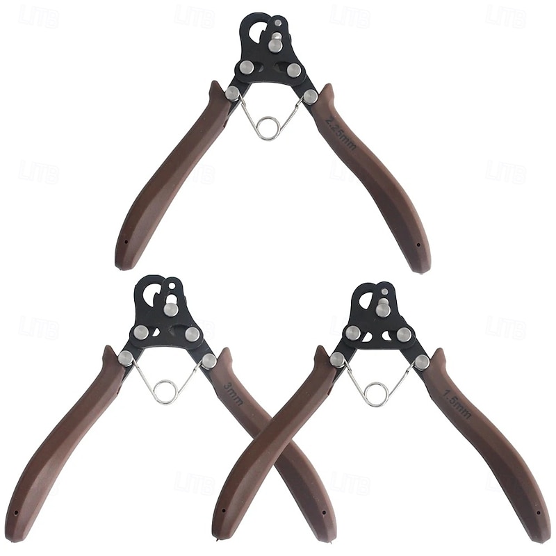 1.5/2.25/3mm One Step Looper Pliers Wire Rolling Pliers Wire Round Nose Winding C Ring Plier for Jewelry Repair DIY Making Earrings Bracelets Necklaces4