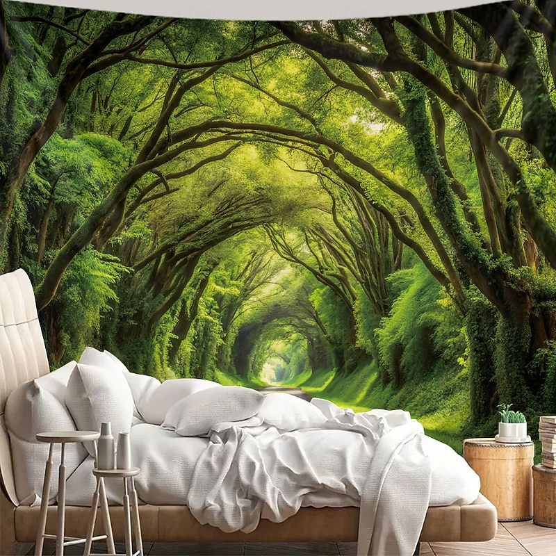Tapestry Banners Wall Hangings Landscape Forest 3D Bedroom Living Room Dorm Home Decor3