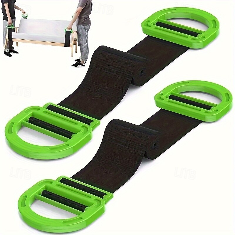 1pc Durable Adjustable Moving Straps for Furniture, Appliances, Heavy Objects with Ergonomic Handles, Load-Bearing Fabric and Plastic Carrying Belt