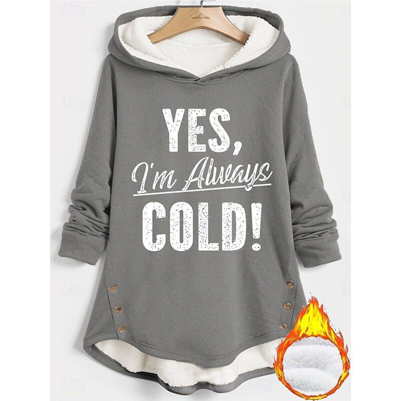 Women's Hoodie Sweatshirt Pullover Fleece Lined Warm Pajamas Hoodies Graphic Letter Warm Casual Fuzzy Long Sleeve Hooded Long Tops Casual Sports Print Black Pink Red Blue Gray Fall3
