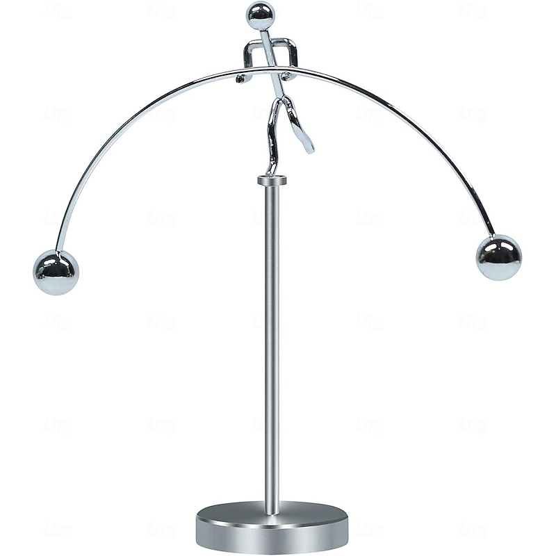Steel Balancing Sculpture Balancing Tumbler Toy Kinetic Art Balance Toy Decompressive Science Psychology Home Office Decor Desk Toy