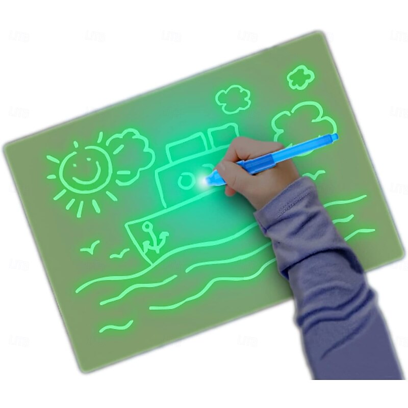 Fun Drawing Pad Board Glow in Dark with Light for Kids Painting Board Educational Toy and Developing Drawing or Writing Skills