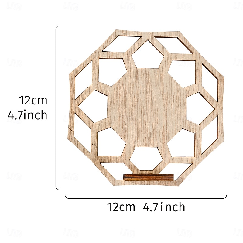 1PC Indoor Wooden Hydroponic Stand Plant Propagation Vase Wall-mounted Plastic Test Tube With Wooden Stand Suitable for Home Plant Decoration Hydroponic Cuttings Unique Garden Plant Enthusiasts2