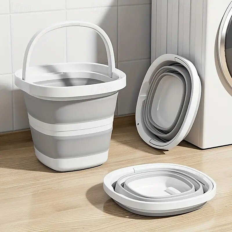 Foldable Portable Plastic Bucket – Space-Saving Large Capacity Outdoor, Car, Fishing, Laundry, Washing, Foot Soak, Multipurpose Storage and Organizer Bin3