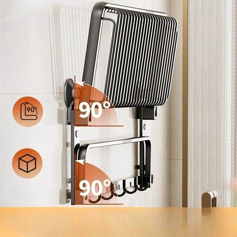 TAILI Aluminum Alloy Towel Shelf Towel Rack, Suction Cup Bathroom Storage Rack, Space Aluminum Towel Organizer Bathroom Shelf Tower Holder2