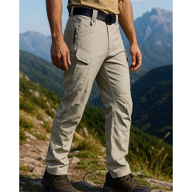 Men's Combat Pants Cargo Pants Hiking Pants Trousers Outdoor Regular Fit Waterproof Windproof Pants / Trousers Pocket Black Army Green Camping / Hiking Golf Running S M L XL XXL2