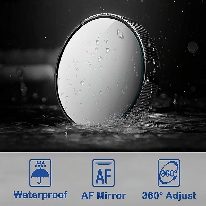 2 Pcs Car Blind Spot Mirror 360 Degree Adjustable Wide Angle Rear View Mirror With Suction Cup Universal Round Auxiliary Mirror For Driving Safety Parking2