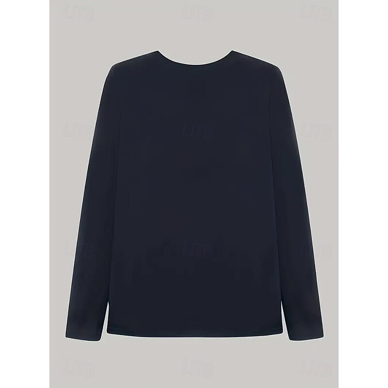 Women's T Shirt Graphic Color Gradient Abstract Fashion Long Sleeve Crew Neck Regular Tops Daily Going out Weekend Print Black Pink Green Spring Fall3