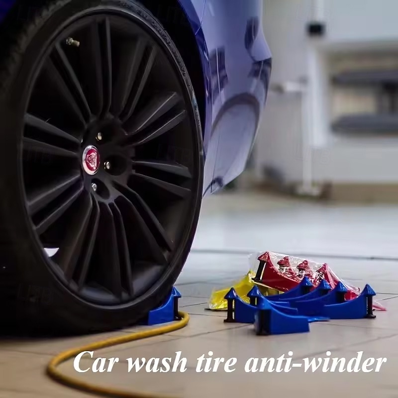 2Pcs Car Detailing/Washing Tool Cars Washing Duct Unclogging Prevents Hoses From Getting Stuck Under Wheels Hose Slide Tire Wedge