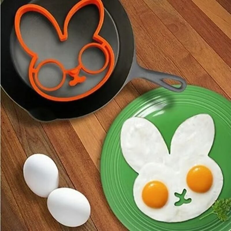 Halloween Horror Skull Fried Egg Mold Silicone Breakfast Maker Creative Owl Shape Pancake Mold Funny Rabbit Design Non Stick Kitchen Cooking Tools For Kids Adults4
