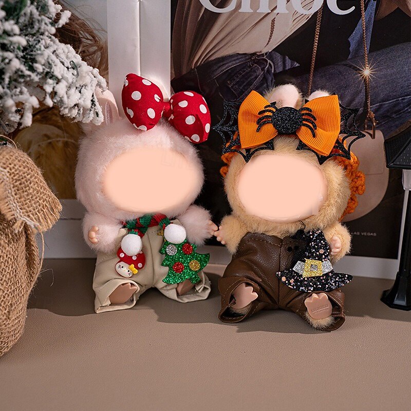 Doll Halloween Clothes Doll Clothes Set Cute Costume Dressing Outfits Accessories for 6.69 Inch Doll (NO DOLL)3