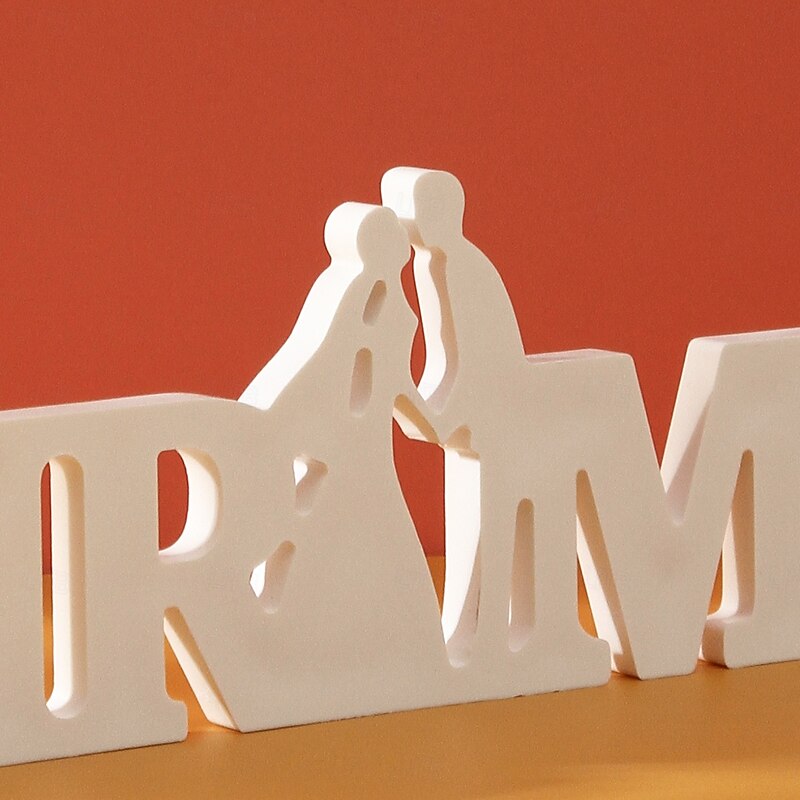 Mr & Mrs Wedding Letter Sign,White Foam Board  Decorative Tabletop Plaque for Valentine's Day, Wedding, Holiday, Party & Home Decor4