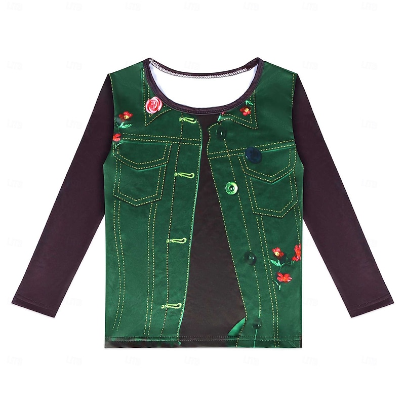 Zombie School Zombies 4 Nova Outfits Costume Cosplay Costume Movie Cosplay for Girls' Kid's Halloween Masquerade Performance Halloween2