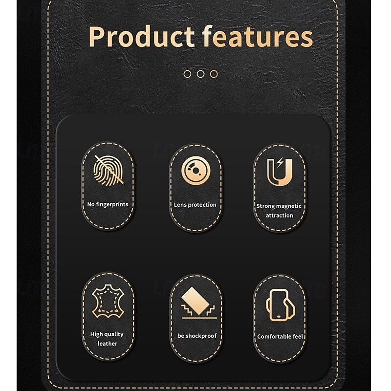 Phone Case For iPhone 16 15 14 Pro Max Plus 16e 13 Pro Max Back Cover Shockproof Retro TPU PU Leather3