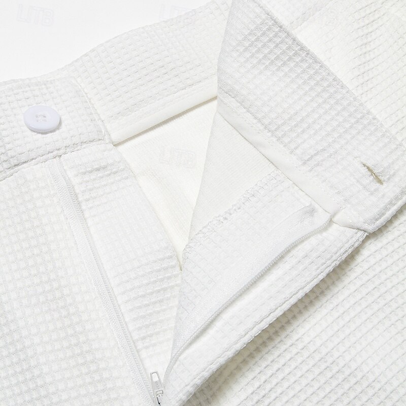 Men's Trousers Dress Pants Slacks Baggy Pants Suit Pants Front Pocket Straight Leg Plain Comfort Breathable Full Length Wedding Business Daily Fashion Streetwear Black White Inelastic3