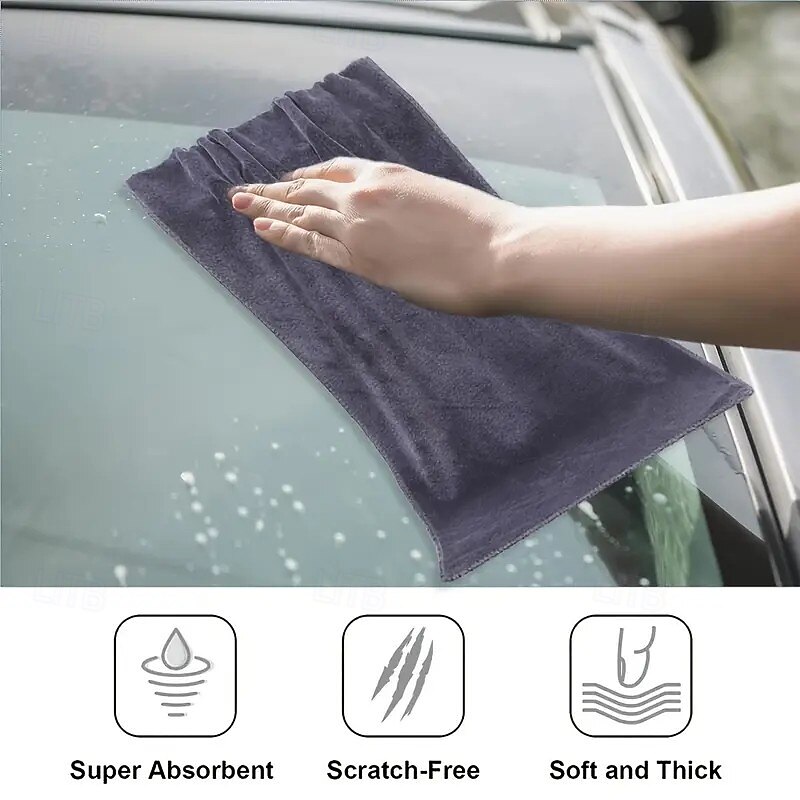5-Pack Quick-Dry Microfiber Cleaning Cloths – Lint-Free, Reusable Towels for Mop, Windows, Living Room, Bedroom, Outdoor, Bathroom & Kitchen – Hypoallergenic Textiles4