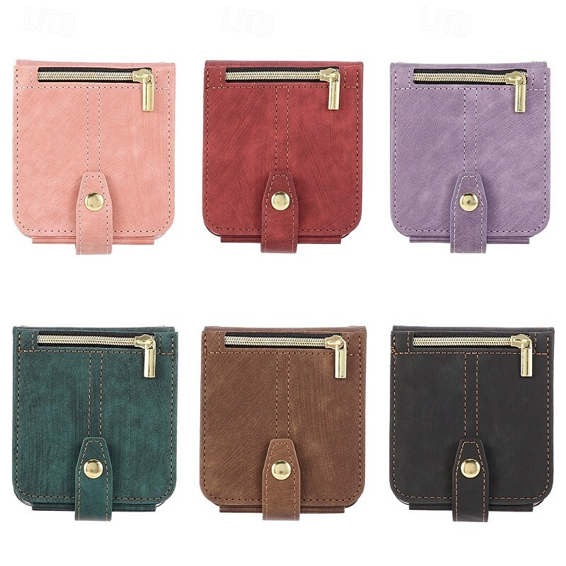 Phone Case For Samsung Galaxy Z Flip 7 Z Flip 6 Z Flip 5 Z Flip 4 Wallet Case with Lanyard Card Slot Shockproof TPU PU Leather