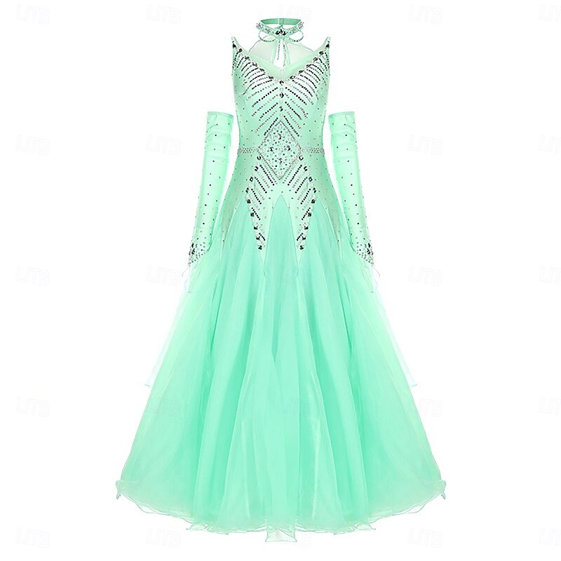 Ballroom Dance Dresses for Women Competition Waltz Modern Danwear Costumes4