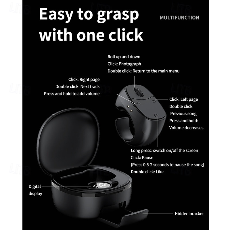 Wireless Mobile Phone Selfie Remote Control Ring Wireless Remote Controller3