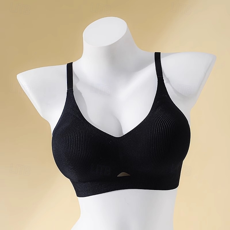 Women's Sexy Lingerie Bra HoleNightwearNylon POLY Daily Wear Date Solid Colored Black Khaki Beige Gray Spring & Summer