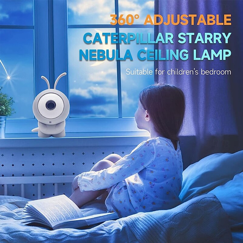 Starry Sky Galaxy Projection Lamp Moon Projection Atmosphere Night Light with USB Charger2