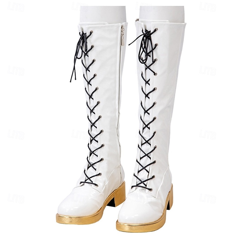 Korean Idol Inspired Pop Star Shoes Boots Costume Virtual Idol Movie Cosplay for Women's Adults Halloween Carnival Performance Comic Con Anime Expo