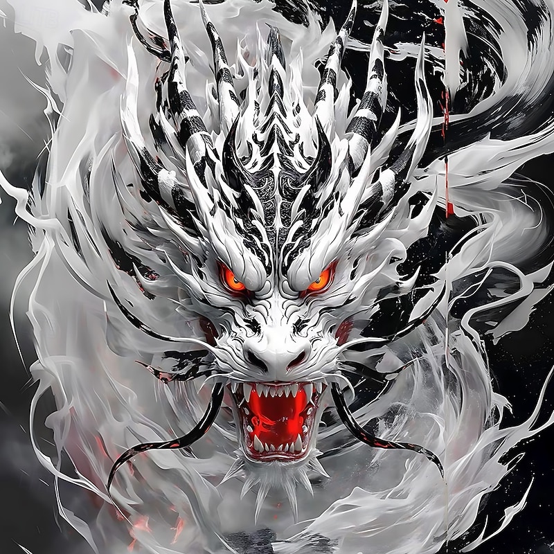 Men's Dragon 3D T Shirt Long Sleeve T shirt 3D Print Crew Neck Shirt Fashion Fantasy Street Casual Daily Red Blue Summer Spring Clothing Apparel S M L XL XXL XXXL3