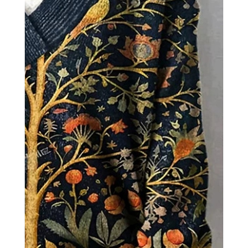 Women's Sweater Fashion Color Block Ribbed V Neck Knitted Long Sleeve Regular Tops Knit Holiday Going out Weekend Green Fall2