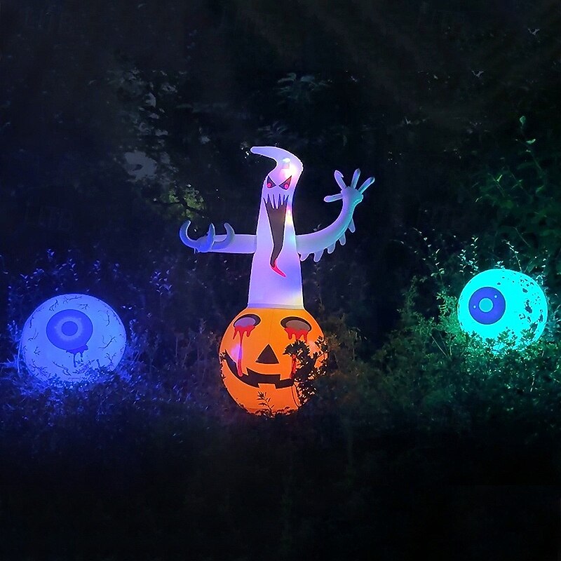 Halloween Party Horror Eyeball Light Atmosphere Decoration Courtyard Ornaments Props LED Colored Lights Glowing Inflatable Eyeball3