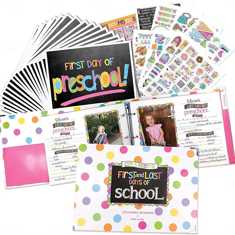 Easiest School Days Memory Album First and Last Day of School Memory Book Photo Album for Kids School Keepsake Organizer2