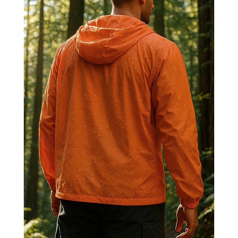 Men's Windbreaker Softshell Jacket Hiking Jacket Outdoor Waterproof Windproof Hiking Outfits Hiking Clothes Spring Autumn / Fall Top Camping / Hiking / Caving Running White Army Green Orange2