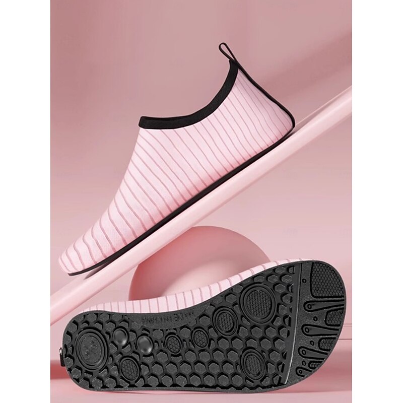 Women's Pink Slip-On Yoga and Practice Dance Shoes with Non-Slip Soft Sole, Lightweight Flexible Fitness Footwear4