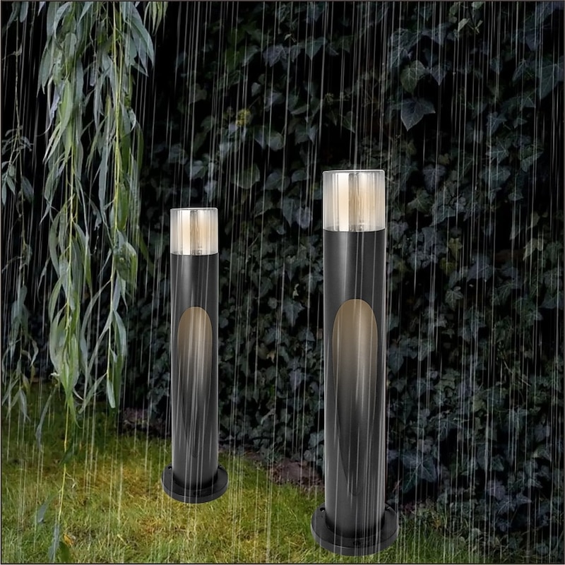 Outdoor LED Path Lights 60cm Acrylic Metal Light, Modern Design Garden Lamp, IP65 Weatherproof, Garden Floor Lamp