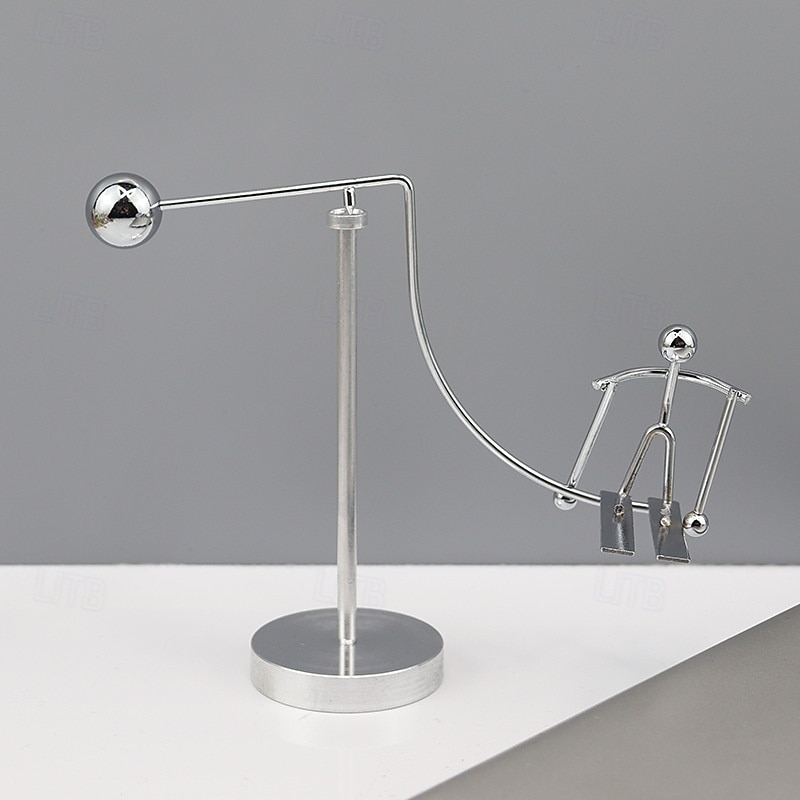 Steel Balancing Sculpture Balancing Tumbler Toy Kinetic Art Balance Toy Decompressive Science Psychology Home Office Decor Desk Toy3