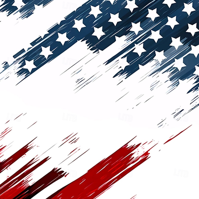 Men's American US Flag Patriotic Dress Pants Golf Pants Trousers Mid Waist Casual Sports Outdoor Slim Fit Pants with Pockets Spring Fall 3D Print White Blue2