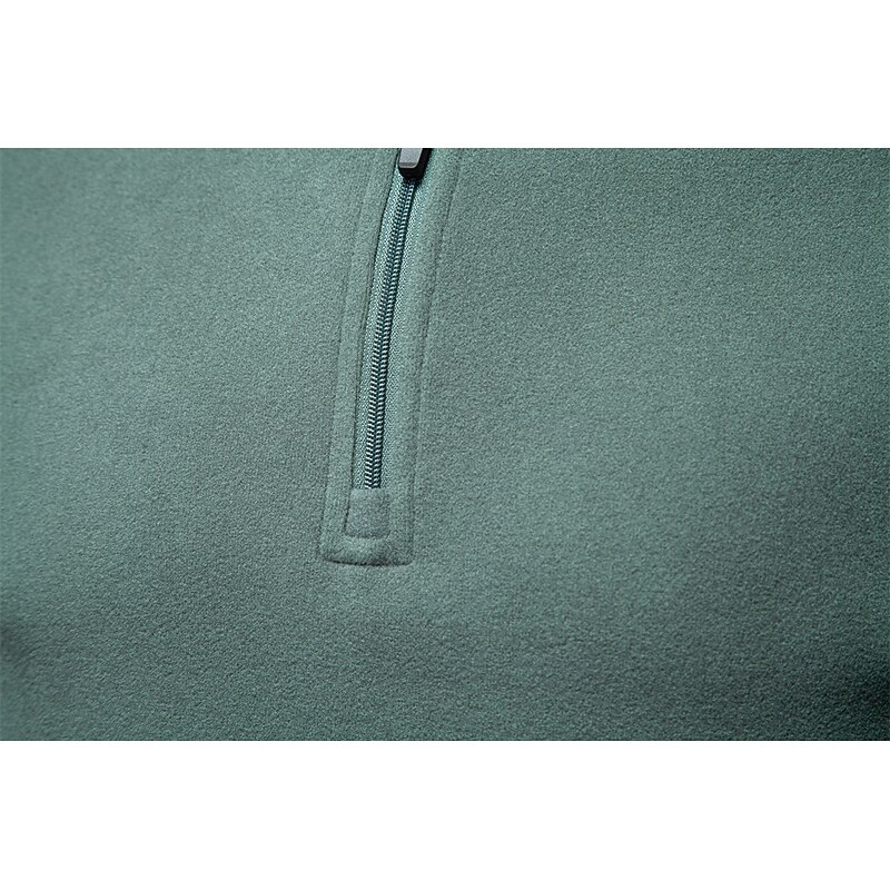 Men's Quarter Zip Sweatshirt Black Navy Blue Blue Green Khaki High Neck Plain Work Sports & Outdoor Casual non-printing Cool Casual Pullover Spring Fall Clothing Apparel Hoodies Sweatshirts  Long4