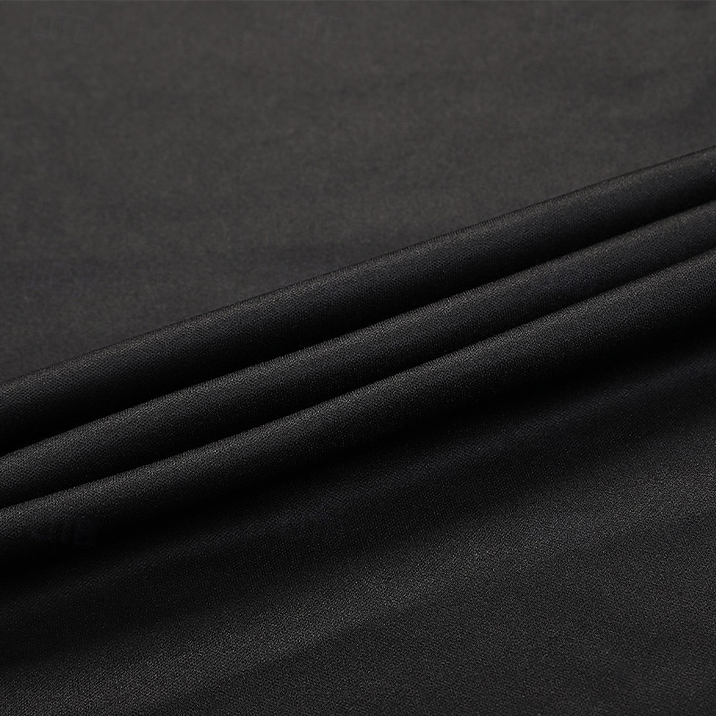 Kids Girls' Halloween Jacket & Coat Solid Color Streetwear Ruched Outdoor Coat Outerwear 4-12 Years Winter Black3