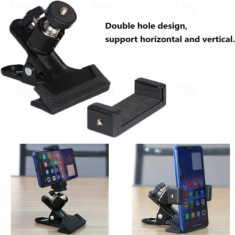 Guitar Head Phone Holder Mount for Live Broadcast Teaching Video Recording Android and iPhone Compatible Guitar/Electric Guitar/Bass/Ukulele4