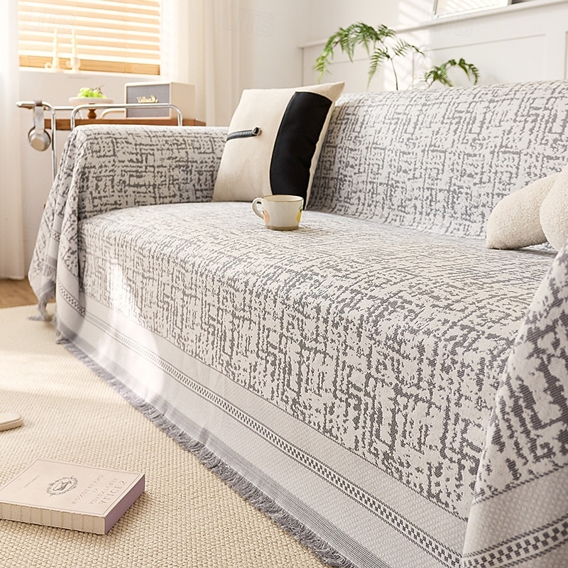 Summer Cooling Couch Cover for Pets, Pet Friendly Full-Cover Ice Silk Sofa Throw Blanket and Cushion, Luxury Anti-Slip Sofa Protector Slipcover for Living Room Decor4