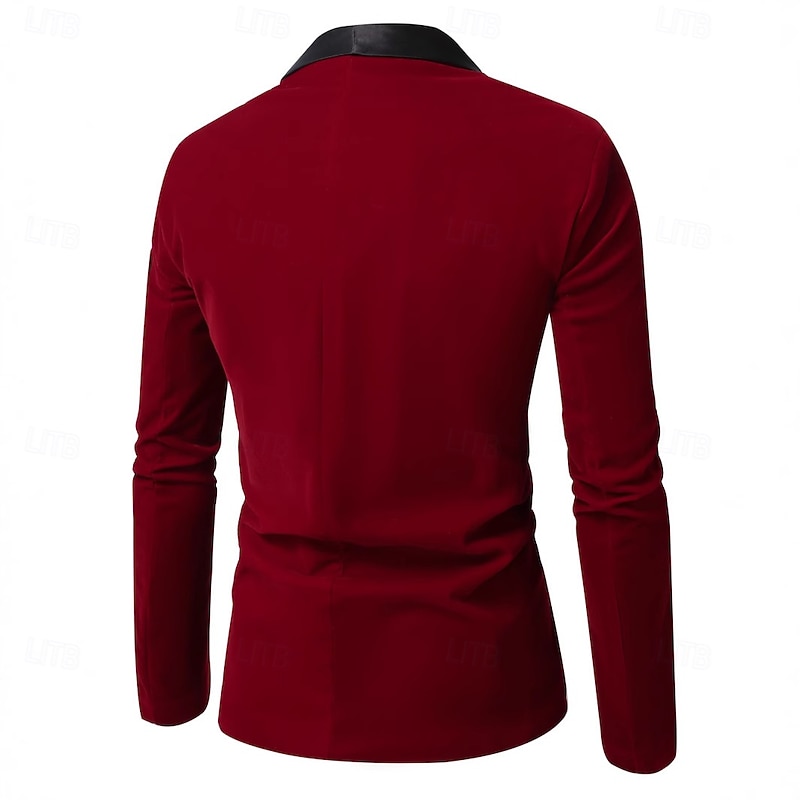 Retro Vintage Roaring 20s 1920s Tuxedo Suits & Blazers The Great Gatsby Gentleman Solid Color Fancy Dress Men's Carnival Costume Christmas Carnival New Year Cocktail Party Theme Party Bachelorette4