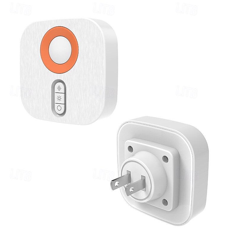 1 Pc 68MM Human Sensing Light RBG Colorful Atmosphere Light Adjustable Dimmable Color LED Nightlight Bedroom Bedlight EU/US Plug3