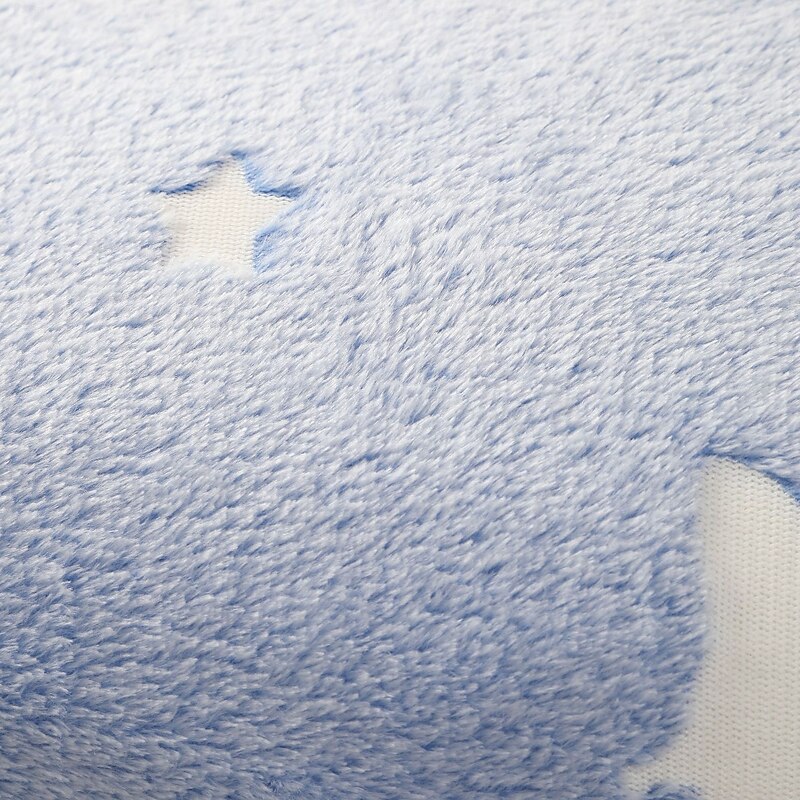 Glow in The Dark Rug, Soft Non-Slip Area Rug with Moon and Stars, Light Absorbing Carpet Glows at Night, Indoor Floor Mat for Bedroom, Hallway, Bathroom2