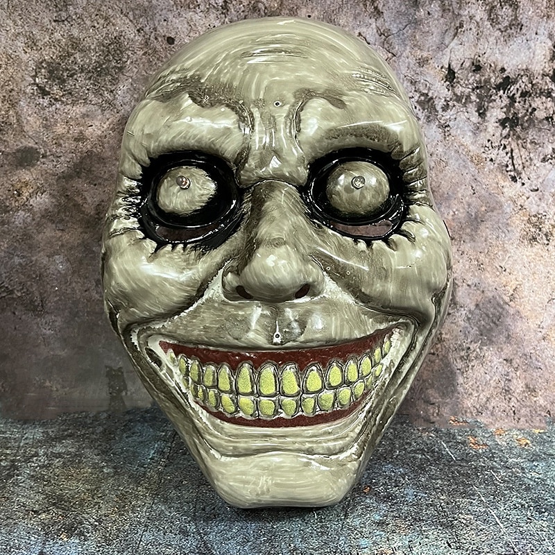 1 Pc 25 * 18CM Halloween Horror Full Face LED Luminous Mask Scary Party COS Exorcist Makeup Prop4