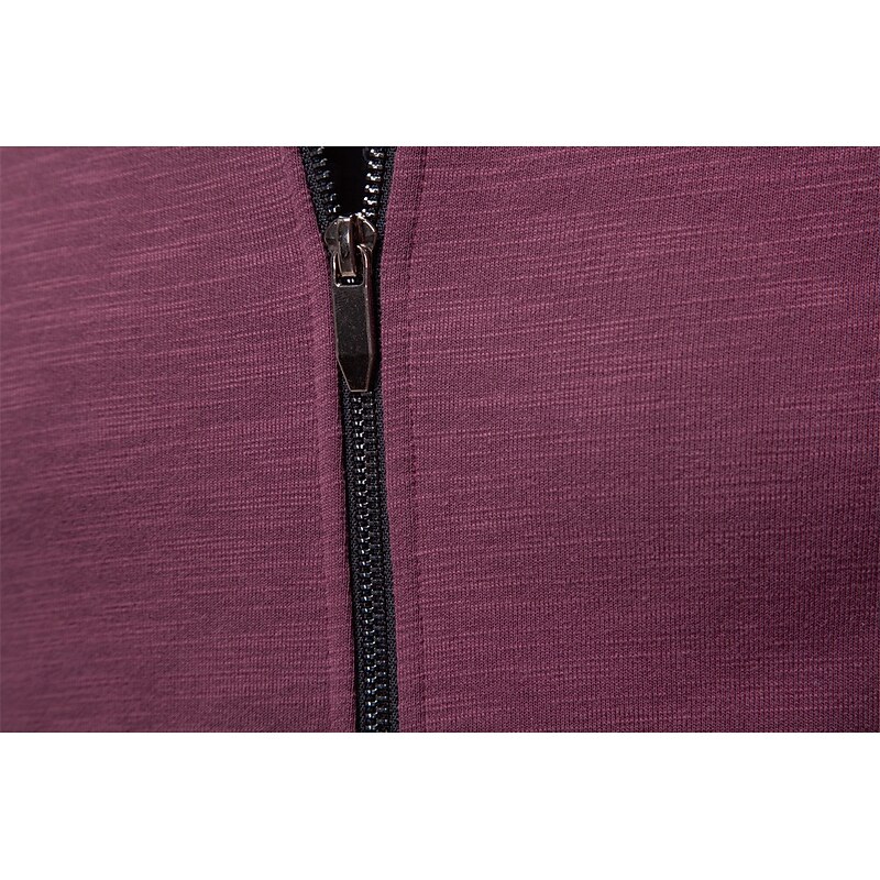 Men's Hoodie Burgundy Navy Blue Dark Gray Hooded Plain Zip Up Color Block Sports & Outdoor Casual Daily Casual Athletic All Seasons Clothing Apparel Hoodies Sweatshirts  Long Sleeve3