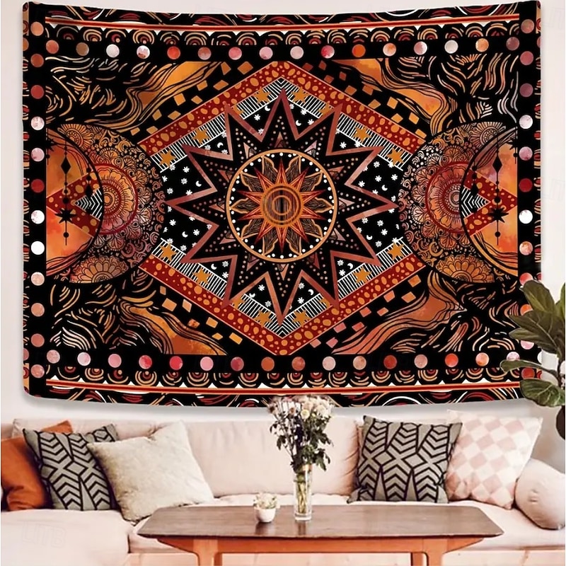 Tapestry Blanket Wall Hangings Plaid Ethnic Native American Bedroom Living Room Dorm Home Decor