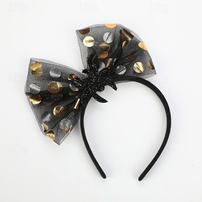 Kids Girls' Hair Accessories Sweet Daily Holiday Floral Bow Black White2