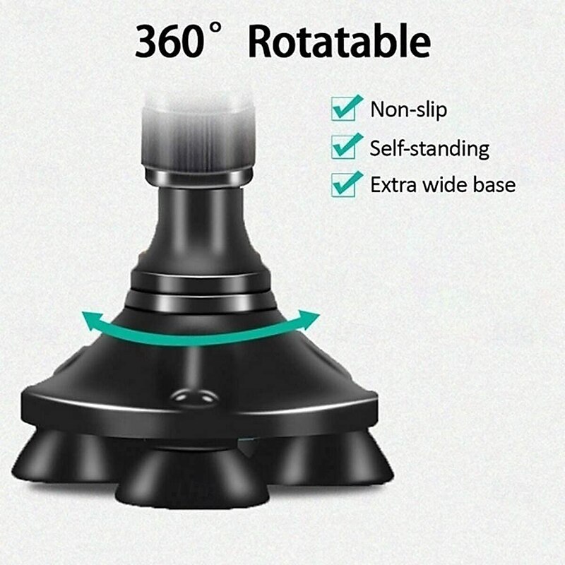 Multifunctional Height Adjustable Portable Walking Stick with MP3 Music Player, LED Radio Listening, Interesting Auto Alarm Function2