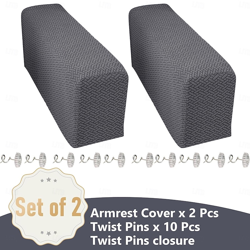 Magic Sofa Arm Covers Recliner Couch Armrest Covers Chair Arm Covers Protectors (Set of 2)4